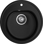 GRANFEST Мойка композит RONDO GF-R--510 D=510мм черный  арт.GF-